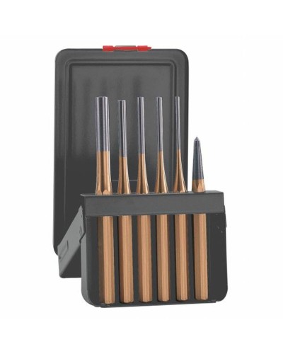 Set of cylindrical pin punches ATM Golden 6 Pieces