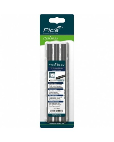 Lyijykynän lyijyt Pica Dry Grafiitinharmaa