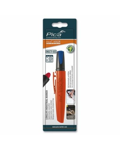 Pennarello Pica Permanente Azzurro industriale