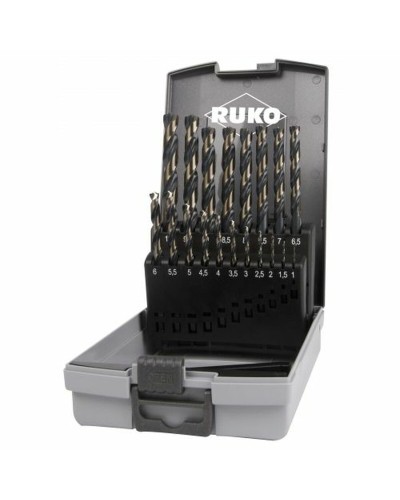 Borenset RUKO Speed Cut Snelstaal (HSS) Doosje 19 Onderdelen