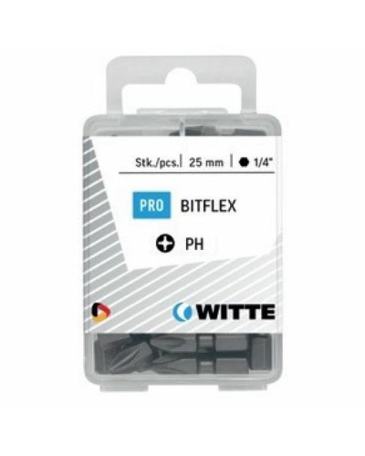 Set van tips WITTE PH 1 BITFLEX PH1 25 Stuks 25 Onderdelen