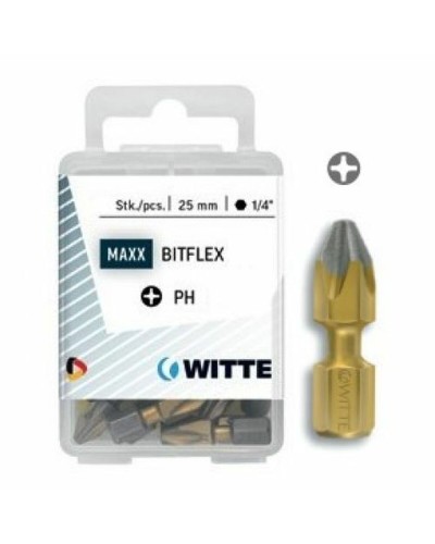 Satz von Spitzen WITTE PH 2 DIAMOND FLEX PH2 5 Stück