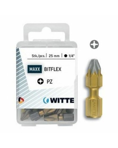Bitssats WITTE PZ 3 DIAMOND FLEX Pozidriv PZ3 5 antal