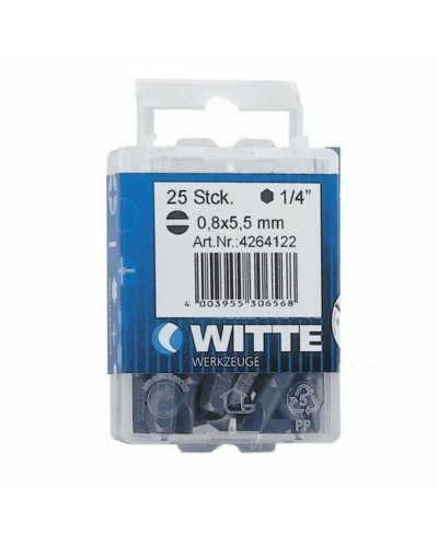 Set van tips WITTE Plat 15 Stuks 15 Onderdelen