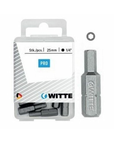 Bitssats WITTE Hex Sexkantig 10 antal