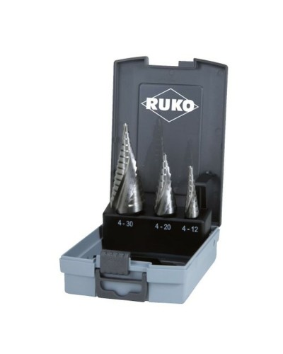 Borenset RUKO 101026RO Snelstaal (HSS) Doosje 3 Onderdelen