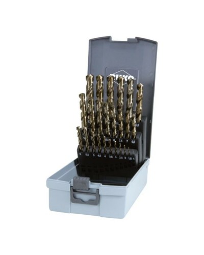 Borenset RUKO Snelstaal (HSS) Doosje DIN 338 25 Onderdelen (25 Stuks)