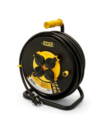 Kabelhaspels Stak REELART 40 m 4 Plug