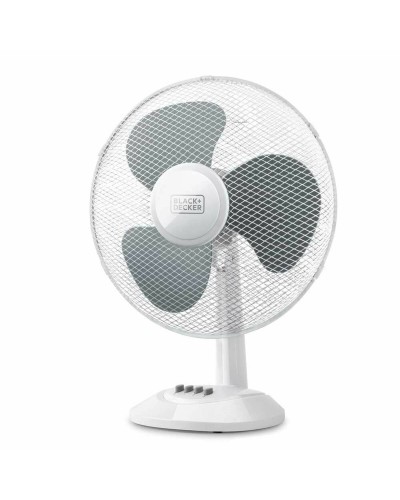 Ventilateur de Bureau Black & Decker ES9440030B Blanc Noir 40 W