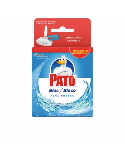 Toilet air freshener Pato Agua Azul 2 x 40 g Ontsmettingsmiddel Blok