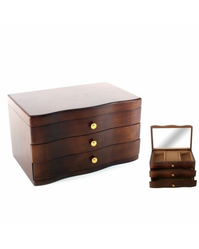 Smyckeskrin DKD Home Decor 27 x 18 x 16 cm Brun Trä MDF