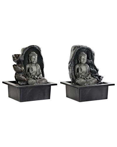 Trädgårdsfontän DKD Home Decor 21 x 17,5 x 25 cm Buddha Harts Orientalisk (2 antal)