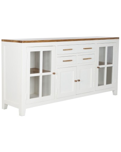 Credenza DKD Home Decor Bianco Marrone 180 x 45 x 90 cm