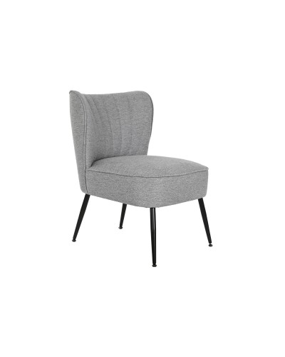 Fauteuil DKD Home Decor Gris Métal 55 x 64 x 72,5 cm