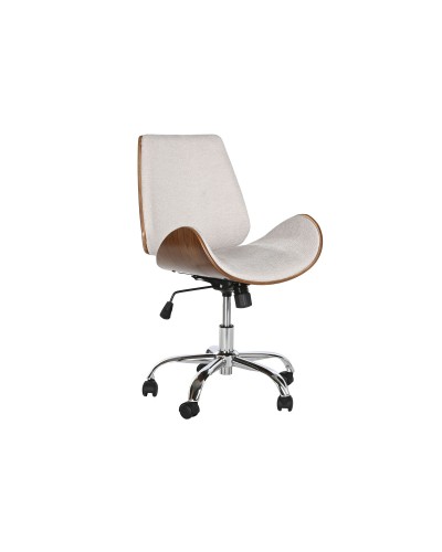 Sedia da Ufficio Home ESPRIT Marrone Beige Argentato