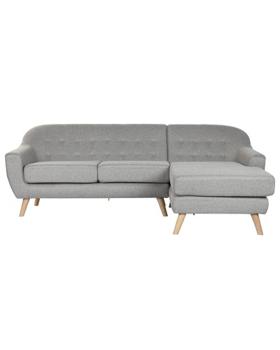 Sofa Home ESPRIT Grijs Crème Scandi 226 x 144 x 84 cm
