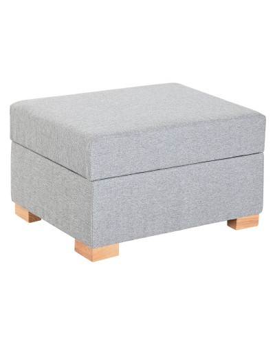 Poggiapiedi Home ESPRIT Grigio chiaro Città 70 X 50 X 40 CM