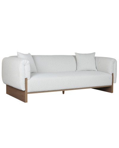 Soffa Home ESPRIT Brun Grå Scandi 220 x 95 x 77 cm