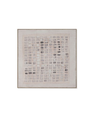 Quadro Home ESPRIT Bianco Beige Moderno Scandinavo 100 x 4 x 100 cm