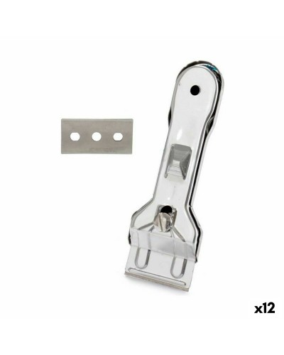 Schaber für Glaskeramik Kinvara 22275 Silberfarben Metall 13,5 x 4,5 x 1 cm (12 Stück)