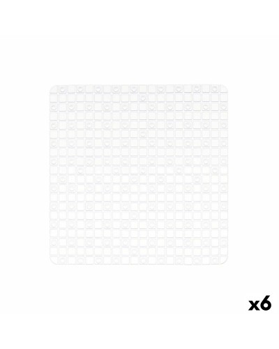 Rutschfeste Duschmatte Bilder Durchsichtig PVC 50,3 x 50,3 x 0,7 cm (6 Stück)