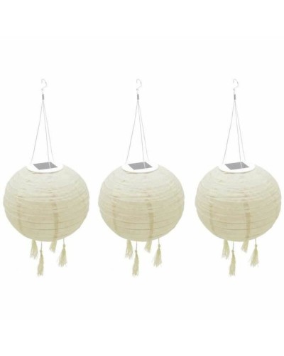 Set de faroles Lumisky HIMALAYA Beige Ø 30 cm 3 Piezas