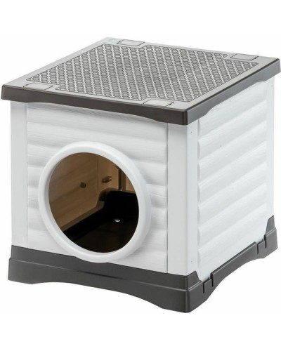 Letto per animali domestici Ferplast PETVILLA 50 Resina Termoplastico 38,5 x 43 x 38,5 cm Bianco Grigio