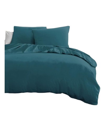 Bettbezug-Set HOME LINGE PASSION Blau King size 3 Stücke
