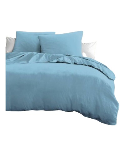 Bettbezug-Set HOME LINGE PASSION Himmelsblau King size 3 Stücke