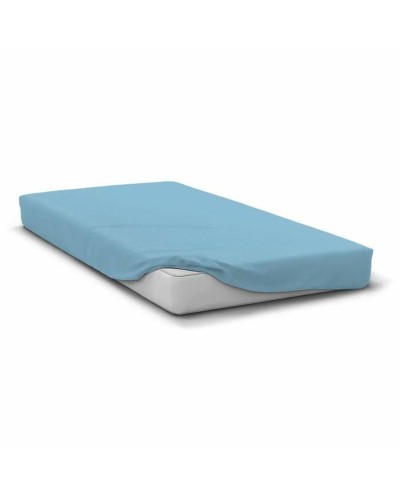 Drap housse HOME LINGE PASSION Bleu clair Lit 2 persones 140 x 190 + 30 cm