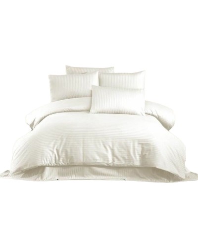 Bettbezug-Set Creme King size 3 Stücke