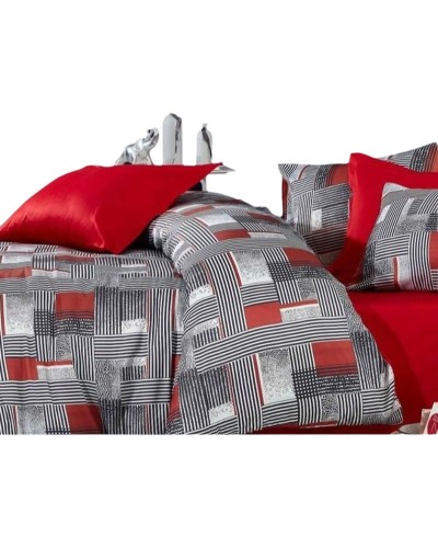 Bettbezug-Set Grau King size 3 Stücke