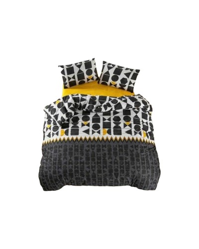 Parure de couette Noir Lit king size 3 Pièces