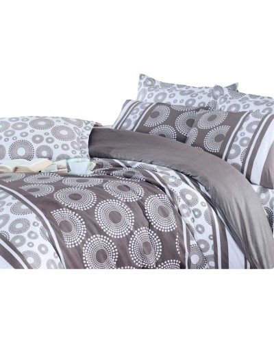 Juego de funda nórdica Marrón Cama de 200 3 Piezas