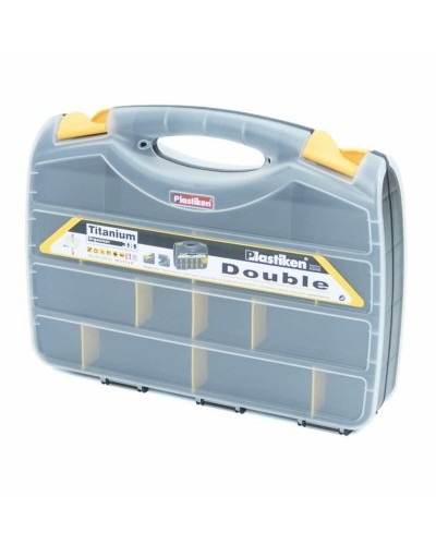 Gereedschapsorganizer Plastiken Titanium 80382 Double Plastic 38 x 29 x 8 cm