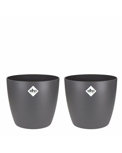 Pottenset Elho Grijs Plastic Cirkelvormig 2 Onderdelen