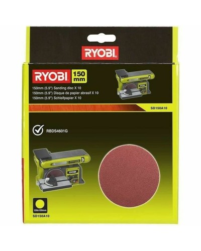 Discos de lija Ryobi Ø 150 mm (10 Unidades)