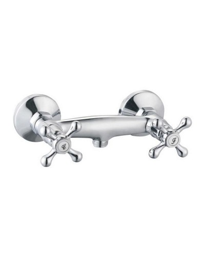 Kraan met 2 knoppen Rousseau Beverley Grijs Metaal Blik 15 cm Douche