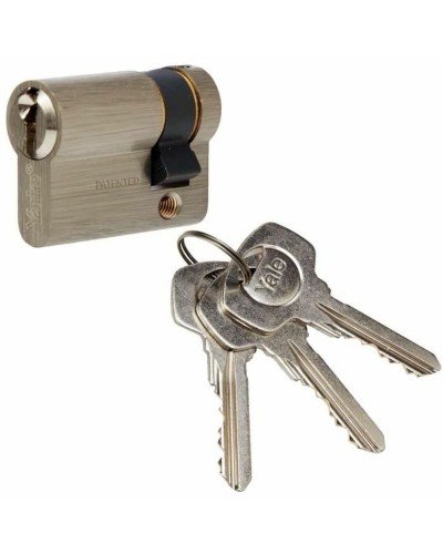 Säkerhetscylinder Yale 30 x 10 mm Mässing Garageport