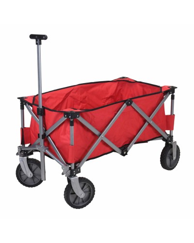 Multi-purpose Cart Outfit Red Grey 79 X 107 X 54 CM Metal