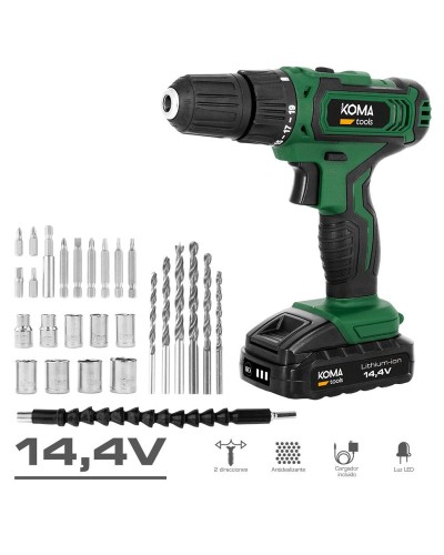 Set trapano e accessori Koma Tools 22 Nm