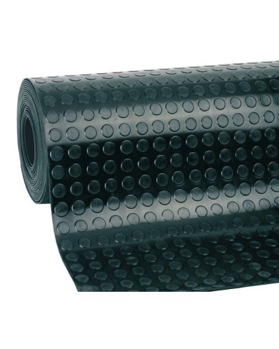 Tappeto Productos Gol Nero Caucciù Cerchi 1 x 10 m