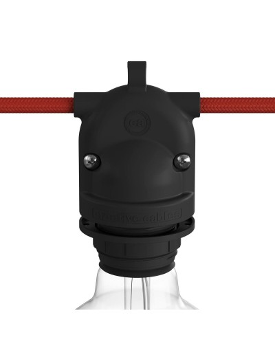 Lamphouder Creative Zwart E27