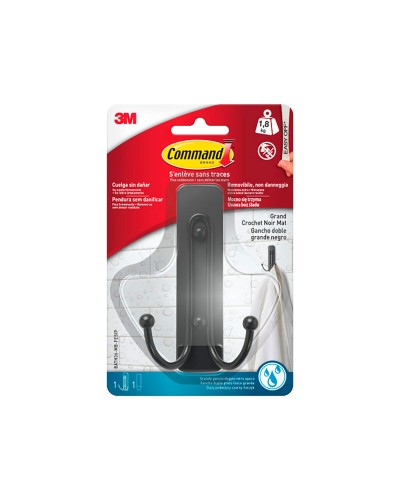 Upphängningskrok 3M 1,8 kg Svart ABS (1 antal)