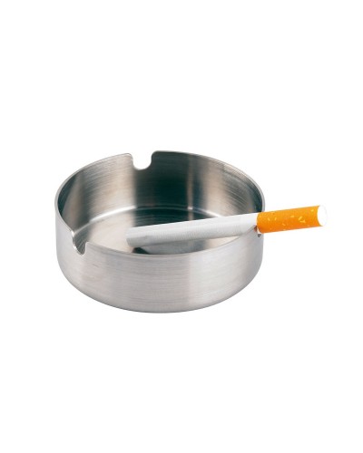 Asbak Polyflame Zilverkleurig Klassiek Roestvrij staal metaal Ø 8 cm