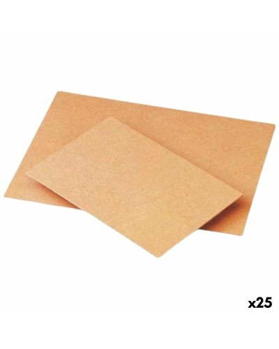 Materials for Handicrafts Faibo Brown Fibre 30 x 40 cm Board (25 Units)