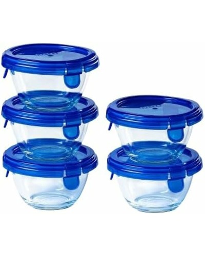 Set Lunchboxen Pyrex Transparant 5 Onderdelen