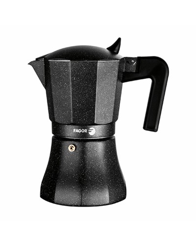 Cafetera Italiana Fagor TIRAMISU 6 Negro Aluminio