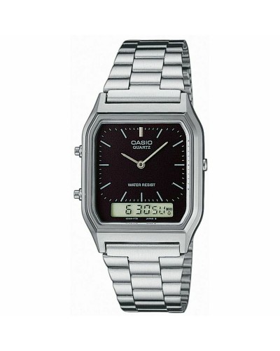 Unisex kellot Casio AQ-230A-1DMQYES Musta Hopeinen