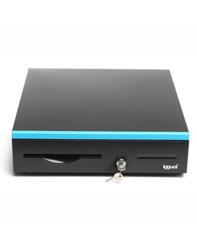 Kassenschublade iggual IRON-30B Schwarz Schwarz/Blau